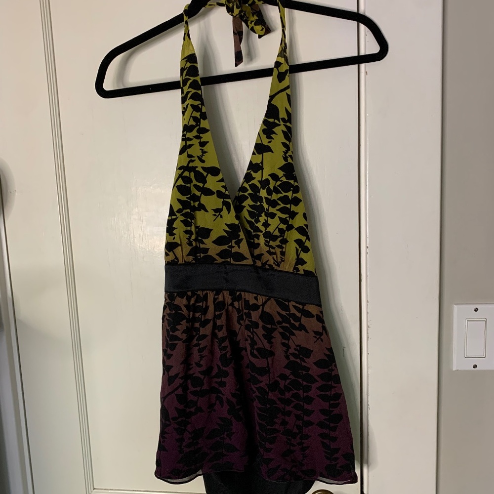 Express Split Back Halter Top Size 4 - image 1